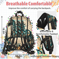 thumbnail image 4 of Herdesigns Ethnic Horse Large Backpack Set with Lunch Box Lightweight Water Resistant Travel Laptop Backpacks Casual Daypacks for Women Men, 4 of 8