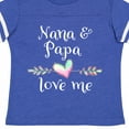 thumbnail image 4 of Inktastic Nana and Papa Love Me- Heart Grandchild Boys or Girls Toddler T-Shirt, 4 of 5