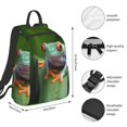 thumbnail image 2 of Disketp Red-Eyed Tree Frog Mochila Ligera e Impermeable, Mochila de Día Resistente para Viajes, Senderismo y Uso Diario para Hombre y Mujer, 2 of 7