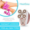thumbnail image 3 of Electric Razors for Women Cordless, Rechargeable Painless Electric Shaver for Leg Face Lips Body Underarms Armpit, 3 of 7