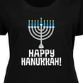 thumbnail image 4 of Inktastic Happy Hanukkah Menorah Women's Plus Size T-Shirt, 4 of 5