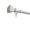 thumbnail image 5 of EXCLUSIVE HOME Napoleon 1" Curtain Rod and Finial Set, Distressed White, Adjustable 84"-160", 5 of 5