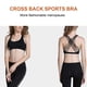 thumbnail image 3 of Guardurnaity Sujetadores deportivos Entrenamientos Fitness Sujetador Firmeza Apasionado Handy Back Diseño único Sin costuras para mujer Chica Negro M Type2 NO2 Guardurnaity AP008686-06, 3 of 6