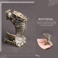 thumbnail image 4 of Retro Decor Brass Dragon-Fish Ornament for Table with Creative Gift, 4 of 4