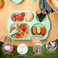 thumbnail image 3 of XD3-24 Pcs Wheat Straw Dinnerware Cutlery Set Including Divided Plates Microwave Dishwasher Safe Bowl Unbreakable Tableware Straw Cutlery Spoon Knife Fork*3, 3 of 7
