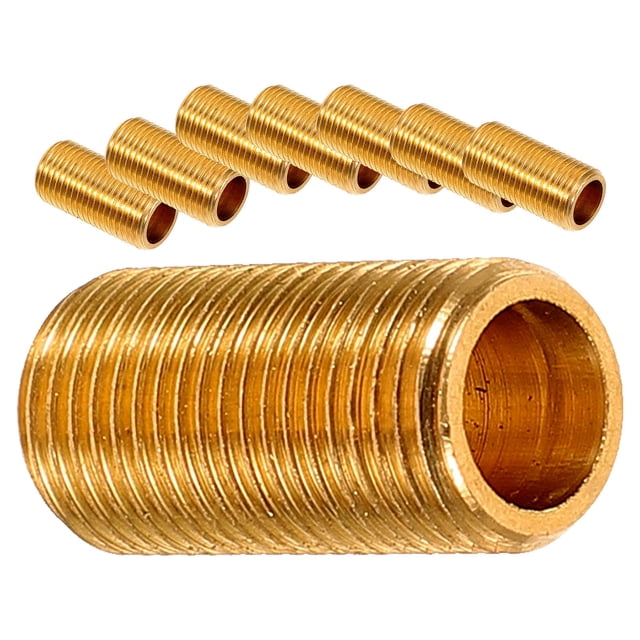 OULII 8pcs Lamp Thread Rod Copper Pipe for Lighting Fixtures Applications