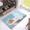 thumbnail image 3 of MKHERT Funny Cat Kitty I Taking A Bath with Toy Duck Doormat Rug Home Decor Floor Mat Bath Mat 30x18 inch, 3 of 3