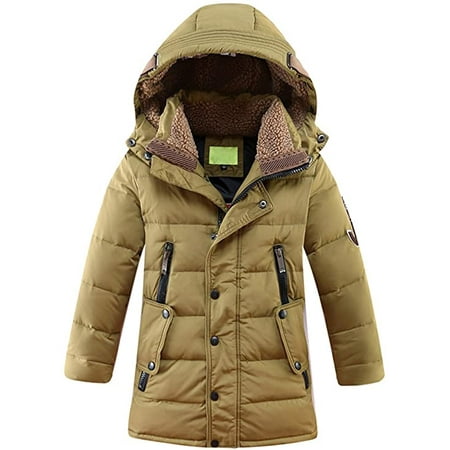 Boys Winter Coat With Hood Jackets, Warm Hooded Winter Coats