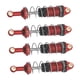 thumbnail image 3 of Amortiguadores de Metal Hugo 4 piezas para camiones RC MN86 1/12 Rojo, 3 of 9