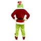 thumbnail image 4 of Disfraz de monstruo navideño de 6 piezas, juego completo de Grinch, monstruo navideño, disfraz de Cos, disfraz de monstruo peludo verde de Halloween, M, 4 of 5
