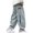 Blue, variant on CAIXIA Boys Baggy Jeans Wide Leg Distressed Washed Denim Pant Fashion Casual Cargo Trousers Elastic Waistband Pants with Pocket Streetwear