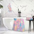 thumbnail image 6 of Colorful Bubbles Bath Towels Set,2 Piece Pure Cotton Ultra Soft High Absorbent Quick Dry Towel Set,1 Bath Towels, 1 Wash Cloths Wash cloth, 6 of 7