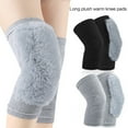 thumbnail image 4 of ZPAQI Thicken Fleece Lined Knee Warmers Knee Joint Brace Support Pad Warm Thermal, 4 of 17