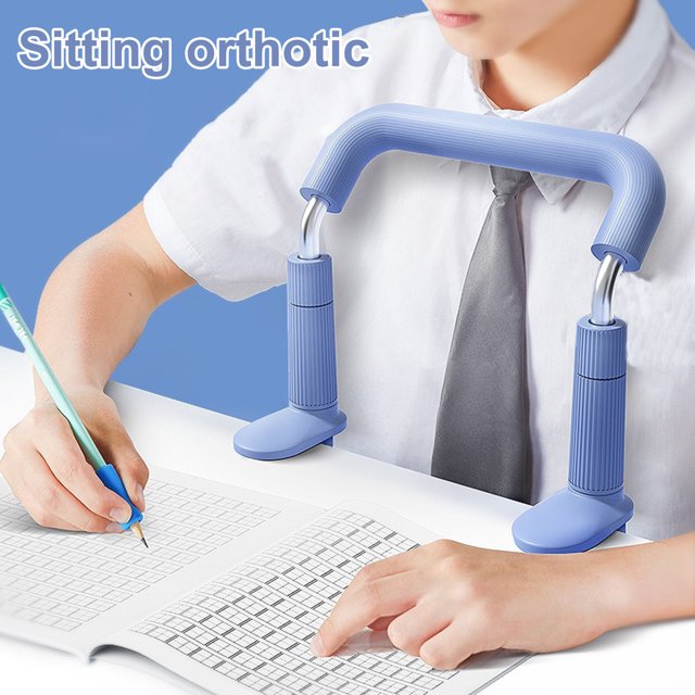 YAOMOBB Writing Posture Corrector Height Adjustable Sitting Posture Corrector U shaped Ergonomic Escape proof Prevents Hunchback for Students Reading and Writing Posture