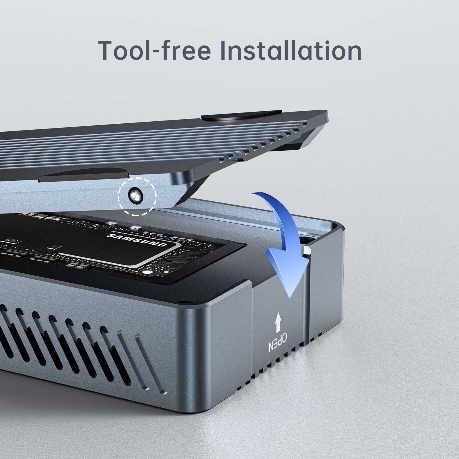 ACASIS External NVMe M.2 SSD Enclosure 40Gbps with Cooling Fan Supports 8TB