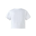thumbnail image 4 of Gzhioc Casual Women Crop Tops, Short Sleeve Round Neck Heart Printed Tops for Summer Spring, Women Clothing, 4 of 5