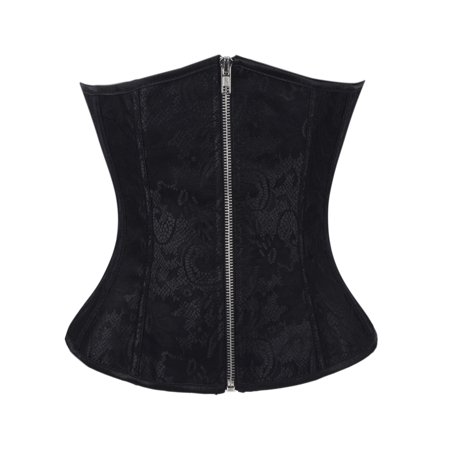 - SAYFUT Women's Classic Jacquard Plus Size Underbust Corset Bustier Body Shaper Halloween Costume Corset Top with G-String