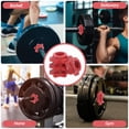 thumbnail image 4 of LITINKIMI 4pcs Gym Barbell Clips Barbell Accessory Red Plastic for Home Fitness, 4 of 6