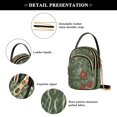 thumbnail image 5 of DIXRUYEE Cross Body Shoulder Handbags Bags Fashion Forest Floral Script Pattern, 5 of 7