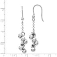 thumbnail image 4 of Sterling Silver Rhodium-Plated Beads Dangle Earrings (51 X 11) Made In Italy qe14405, 4 of 5