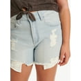 thumbnail image 3 of Justice Girl's Crochet Pocket Mini Mom Shorts, Sizes 6-18, Regular, 3 of 4