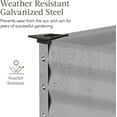 thumbnail image 4 of WSSYzyzf 48x24x30in Galvanized Raised Garden Bed, Metal Elevated Planter Box, Vegetable Garden for Backyard, Patio, Balcony - Moonlight Gray, 4 of 15