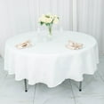 thumbnail image 4 of BalsaCircle 90" Premium Round Polyester Tablecloth Wedding Table Linens White, 4 of 8