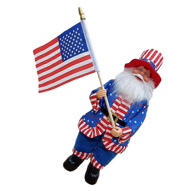 Independence Man Adorn Plastic Doll Decor for Decor with Poses Multi Color