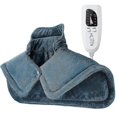 thumbnail image 1 of Heat Pad 22 X 16 Inch Electric Heating Pad For Neck And Shoulders 6 Adjustable Heat Settings And 4 Timer Setting Machine Washable1Pc-Gray, 1 of 5