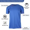 thumbnail image 3 of GBH Men's Short Sleeve Moisture-Wicking Quick Dry Performance Crew Neck Tee, 3 of 5