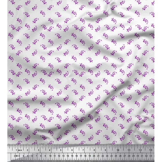 Soimoi Rayon Crepe Fabric Floral Shirting Print Fabric by The Yard 46 Inch Wide