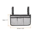 thumbnail image 2 of Uxcell Chair Armrest Organizer, Beach Chair Hanging Storage Pouch with 4 Pockets, Grey, 2 of 6