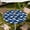 Feather Drift, variant on Round Outdoor Tablecloth with Umbrella Hole, Zippered Fitted Waterproof Tablecover with Elastic Edge ,Sizes Available to Fit 36"-65" Diameter Round Tables for Picnic & Party