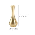 thumbnail image 2 of 2Pcs Desktop Brass Vase Decorative Mini Vase Flower Holder Adornment (Golden), 2 of 7