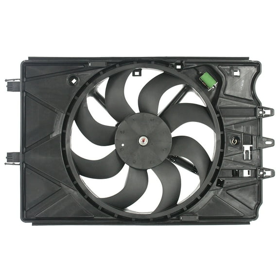 Agility Auto Parts 6010349 Dual Radiator and Condenser Fan Assembly for Fiat Specific Models