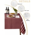 thumbnail image 3 of Abstract Red,Tablecloth Square Table Cloth 54x54,Waterproof Outdoor Table Cloth Covers Decorative Table Protector ,Contemporary Minimalist Gradual Lines Washable Table Cover for Kitchen Dinning Party, 3 of 8