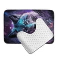 thumbnail image 6 of Honeii Purple Sky Wolf Pattern Bathroom Anti-Skid Pad Bathroom Mat Vintage Seamless Pattern Not-Slip Toilet Rug Set, 6 of 6