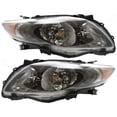 thumbnail image 1 of Headlight Left and Right Black Housing For 2009-10 Corolla Sedan S XRS Model, 1 of 12