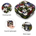 thumbnail image 3 of Flag Plants Sanitary Napkin Storage Bag with Plush Velvet, Sponge, and Oxford Cloth - 4.7x6.6x6.6 in - Keep Your Sanitary Napkins Organized, 3 of 6