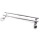 thumbnail image 1 of Doble | Toallero para puerta, Clip para toallas Baño Cocina RV | Plata, Acero inoxidable | Sin taladrar, Retráctil, 2 postes | 26-40x10 cm Zhivalor LN-1089, 1 of 4