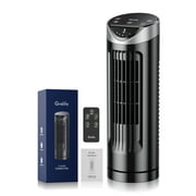 Tower Fan with Remote Control, 13 Inch Fan Quiet with 3 Modes 3 Speeds, 90 Oscillating Table Fan for Living Room, Bedroom, Office