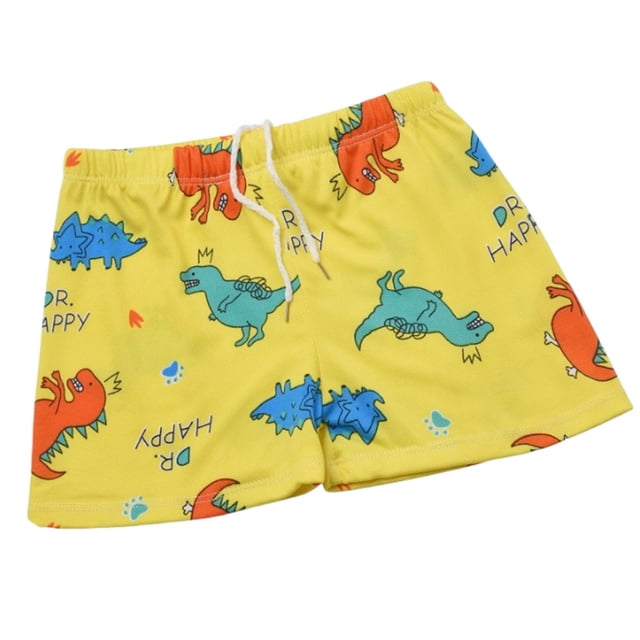 MIASHUI Boys Swim Trunks Swimming Shorts Boxer Swimwear Bathing Suit,Yellow,One Size