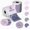 Multicolor Purple, variant on 300PCS 2 Inch Circle Thermal Label Stickers for Thermal Printer, Blue Series Custom Sticker for Office Supplies, Seafood, 2x150PCS/ Roll Multicolor Stickers with PL70E/ PL80E/ Y812/ X1038 Label Maker