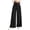 Black, variant on Women's High Waisted Corduroy Pants Casual Textured Ribbed,Button Zip Closure,Front Pockets,Wide Leg Trousers,Y13k Vintage Palazzo Slacks,Everyday Wear for Work Travel