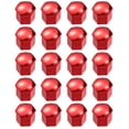 thumbnail image 1 of Unique Bargains 20 Pcs Écrous de Roue 19mm Couvercles de Vis de Moyeu de Roue Universel avec Clip Noir Rouge, 1 of 7