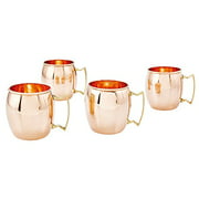 Old Dutch Unlined Moscow Mule Mug, 16-Ounce, Solid Copper, Set of 4