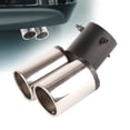 thumbnail image 3 of Punta De Escape, Tubo De Escape Tubo Doble De Boca Redonda A Prueba De Herrumbre Para Accesorios De Automóvil, 3 of 7