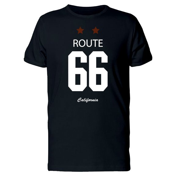 Route 66 California 2 Stars Tee Men's -Image by Shutterstock