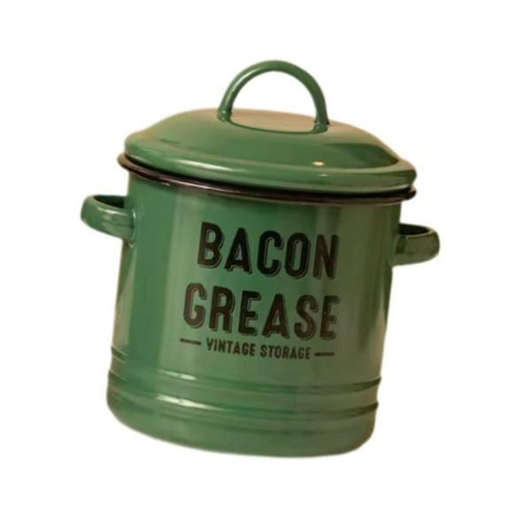 Olla de esmalte Strade Fareast Limited para cocinar con tapa Cacerola para salsas Recipiente para guardar aceite Verde