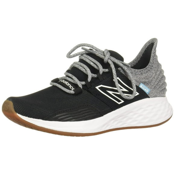 New Balance Kids Fresh Foam Roav, Black/Light Aluminum, 4.5 Big Kid